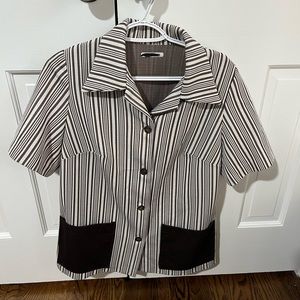 Striped Summer Shirt Short Sleeve